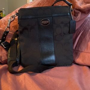 Coach signature style crossbody bag